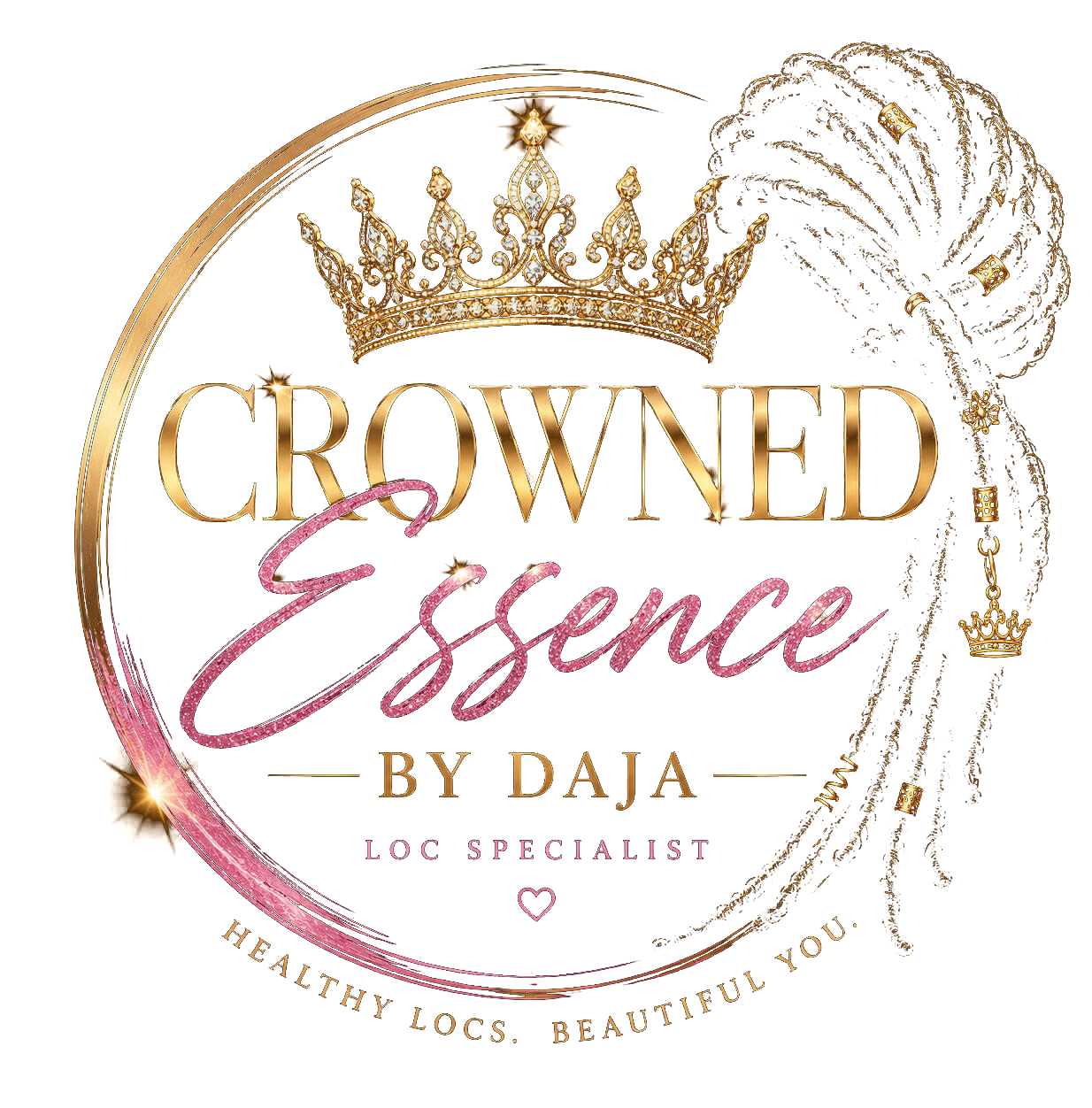 Crowned Essence by Daja — Loc Specialist logo